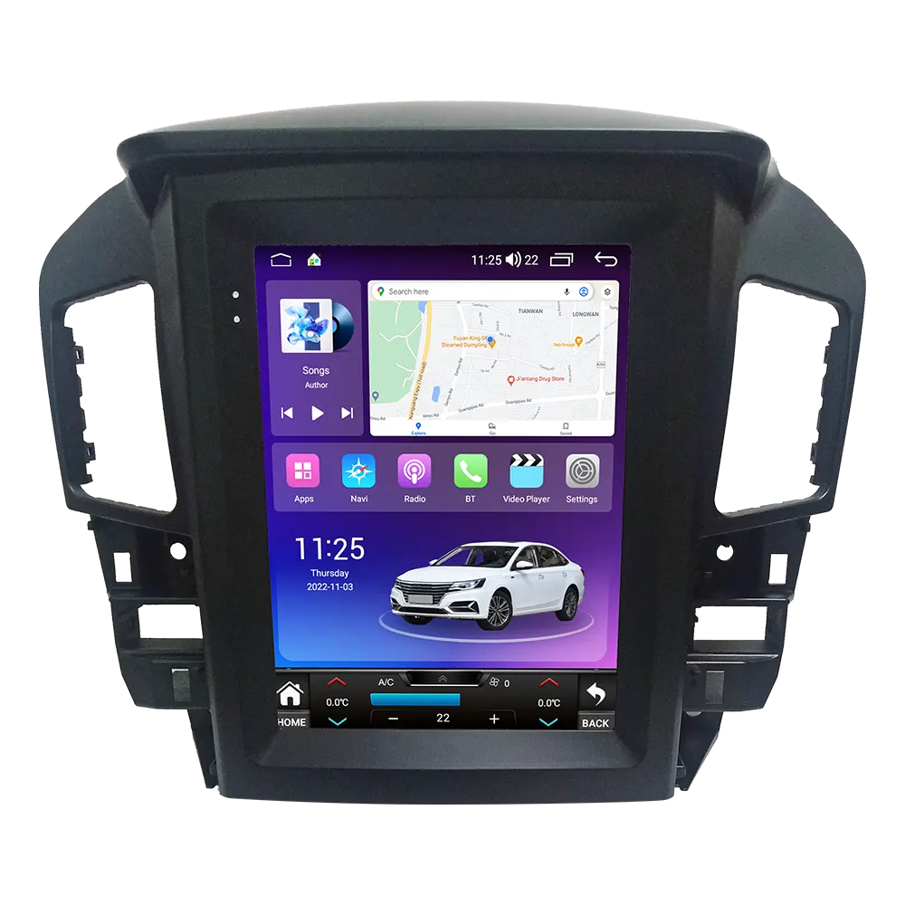 NaviFly NF最新のAndroidコントロールカーラジオDSPDVR for Lexus RX RX300 1997-2003 with car play Android auto