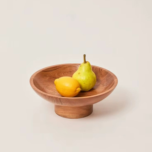 Cuenco de madera Diseño moderno Ensaladera de madera personalizable ecológica - Product Image 1