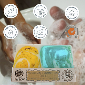Savon Artisanal Prestige Bath Collection Riche Mousse Lavant Corps Soin Confort Peau Rituel Or Réserve 80g - Product Image 1