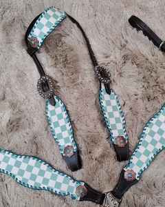 Lujo de alta calidad personalizado Premium Western Horse Headstall pecho Collar hecho a mano Rhinestone precio asequible Halter cuero - Product Image 6