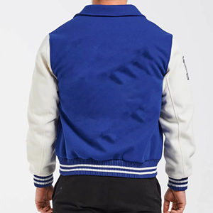 Chaqueta Varsity de Lana 100% de Alta Calidad para Hombre, con Logotipo Personalizado Bordado, Chaqueta de Invierno Moderna con Logotipo Frontal para Hombre 2026 - Product Image 2