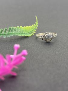 Anneaux solitaires classiques en argent sterling 925 pur de qualité supérieure, pierres précieuses naturelles en labradorite, bijoux fins pour les fêtes - Product Image 4