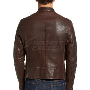 Chaqueta de Cuero para Hombre, Cálida para Invierno, de Alta Calidad, Transpirable, Cómoda, Diseño Casual con Patrón de Letras y Logotipo Frontal - Product Image 2