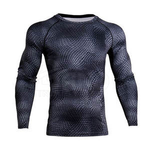 Camisetas de Compresión para Hombre de la Mejor Calidad, Nuevo Estilo, Hechas a Medida, Ropa de Verano, Spandex/Poliéster, Secado Rápido y Transpirable, Manga Corta - Product Image 1