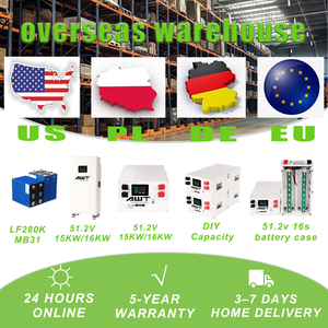 PL Lagerbestand 48V 51.2V 100Ah 200Ah 280Ah 300Ah LiFePO4 Heimspeicher für Solarenergie 5kWh 10kWh 15kWh 16kWh Lithium-Batteriepack JK 200A - Product Image 6