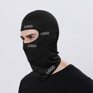 One Hole Jacquard Pattern Balaclava FaceMask Custom logo Solid Color Polyester Unisex Adults Summer Full <b>Face</b> Balaclava - Product Image 6