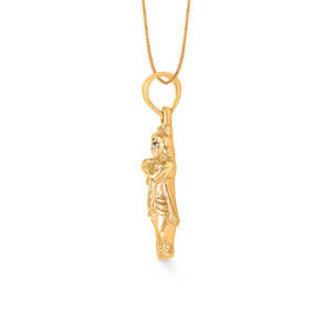 Krishna Vergoldeter Religiöser Anhänger Unisex Geschenk - Product Image 3