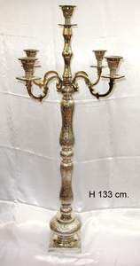 Candélabre moderne plaqué or 5 lumières pour la décoration de la maison et de la pièce maîtresse de mariage candélabre en or fantaisie de haute qualité - Product Image 3