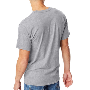 T-shirts décontractés respirants pour hommes de haute qualité en gros avec logo personnalisé fabriqué au Pakistan Service OEM à la mode motif solide tricoté - Product Image 4