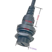 Cable de Extensión USB C Impermeable de 30cm con Montaje Empotrado, Carga Rápida de 3A y Transferencia de Datos para Tablero de Auto, Panel de Barco, Impresora