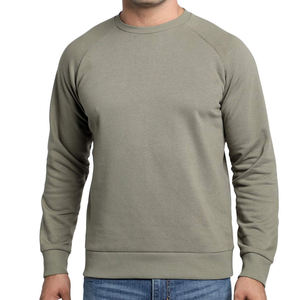 เสื้อฮู้ดดี้ผู้ชายทรงโอเวอร์ไซส์สำหรับฤดูใบไม้ร่วง ผ้าฝ้าย 100% ลายเรียบ ผ้าฟลีซ คอกลม แบบสวม มีโลโก้ด้านหน้า - Product Image 5