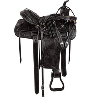 Selle de dressage en cuir véritable marron, cuir naturel souple, confortable, durable, de haute qualité, pour l'équitation, l'endurance et les sentiers.