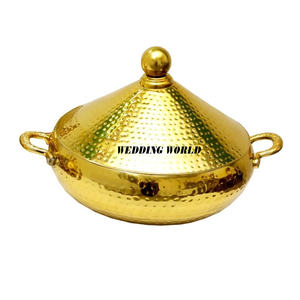 Servidor de comida de metal Calidad Premium Diseñador hecho a mano Venta al por mayor Calentador de alimentos Boda y evento Calentador de comida de metal decorativo - Product Image 4