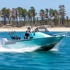 Kinocean 6m New Zealand Fishing Boat Aluminum Hard Top Deep-V Speed Boat For Sale