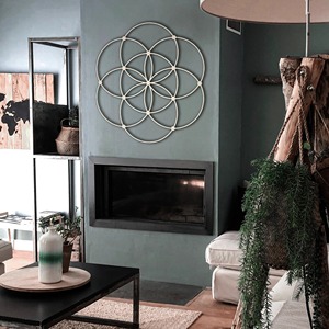 ศิลปะตกแต่งผนังทำมือด้วยโลหะคุณภาพสูงที่ได้รับแรงบันดาลใจจากดวงอาทิตย์ประติมากรรมเหล็กที่ทำด้วยมือที่แขวนผนังสำหรับการตกแต่งภายในบ้าน - Product Image 5