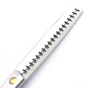 Kit de tijeras de adelgazamiento de dientes de doble cara de acero inoxidable 440C de 7,0 pulgadas de alta calidad profesional para el cuidado de mascotas - Product Image 5