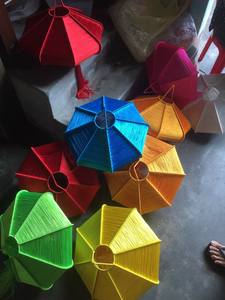 Farol de seda Hoi An, producto tradicional vietnamita, paño de flocado, impermeable, Oriental, bambú, hecho a mano, pantalla de lámpara - Product Image 6