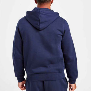 เสื้อฮู้ดกีฬาสำหรับผู้ชายผ้าคอตตอนพิมพ์ลายดิจิตอลผ้าโพลีเอสเตอร์ปักสีพื้น - Product Image 2