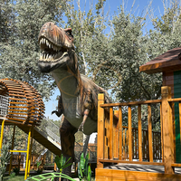 Modèle de dinosaure animatronique électrique, taille et couleur personnalisées, utilisation en intérieur, contrôle par capteur infrarouge pour aire de jeux, maternelle