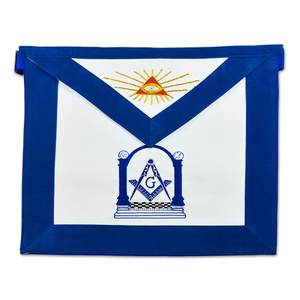 Delantal masónico rojo Master Mason Word - Product Image 1