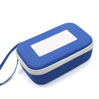 MYACH MC0030 Bolsa de Almacenamiento de Electrónicos Personalizable de Cuero PU Cuadrada, Estuche de Viaje de EVA Engrosado con Cierre de Cremallera y Gran Capacidad