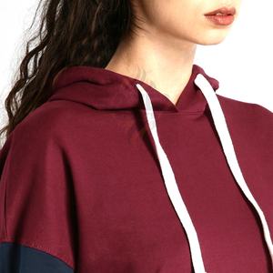 Sudadera con capucha de lana de algodón para mujer, para otoño e invierno, deportes, gimnasio, entrenamiento, cuello con capucha y logotipo frontal para niñas - Product Image 2