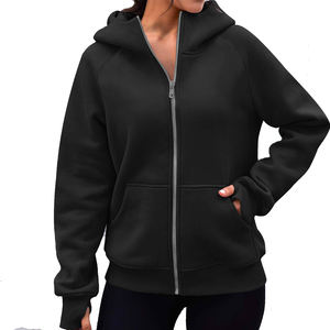 เสื้อฮู้ดแขนยาวของผู้หญิงผ้าฝ้ายเนื้อนุ่มผสมสบายเหมาะสำหรับสวมใส่ในชีวิตประจำวันและใช้งานกลางแจ้ง - Product Image 3