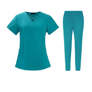 Uniforme médico de moda antiarrugas para mujer, venta al por mayor, uniforme de enfermera, conjunto de ropa de trabajo para salón de belleza para uso hospitalario - Product Image 6