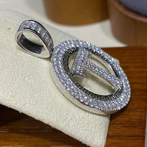 Totalmente helado Moissanite diamante T letra colgante Hip Hop joyería personalizada joyería hermoso colgante regalo para hombres y mujeres - Product Image 5
