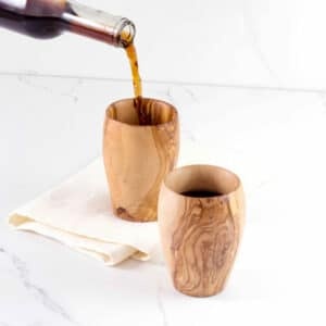 Tasse en bois d'olivier écologique faite à la main pour le camping - Product Image 5