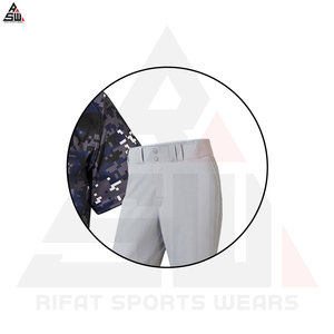 Ventes en gros d'ensembles d'uniformes de baseball unisexes pour adultes de haute qualité, respirants, 100% polyester, imprimés, col rond, 240g, kits de maillots de sport - Product Image 4