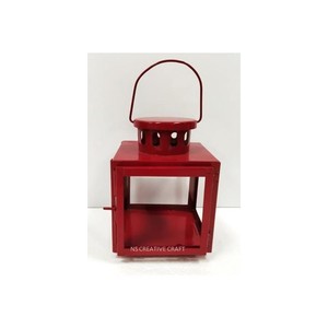 Customised Vintage Glow Metal Lantern Illuminate Your Home with Timeless <b>Charm</b> <b>Glass</b> and Iron for Candle Usage - Product Image 3