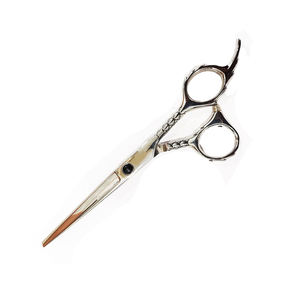 Ciseaux de coiffure à poignée personnalisée Ciseaux de salon de coiffure de couleur argentée Ciseaux de salon de coiffure en acier inoxydable - Product Image 4