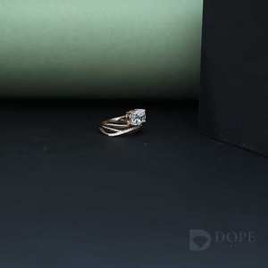 Adorable anillo de diamantes ovalado Plata de ley estilo hielo 925 Anillo de diamantes de plata esterlina para cada lugar - Product Image 5