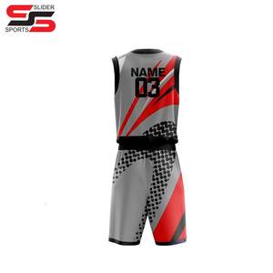 Logotipo personalizado de alta calidad Sublimación deportiva Uniforme de baloncesto Nuevo estilo Diseño Hombres Uniforme de baloncesto Kit - Product Image 2