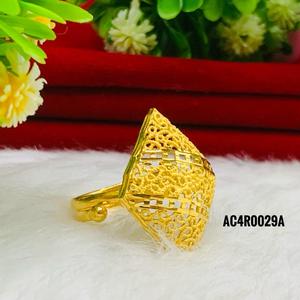 Classic Gold Plated Women's <b>Finger</b> <b>Rings</b> Floral Shape Jewelry Online - Product Image 3