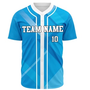 Quick Dry Breathable Baseball Softball Wear Button <b>up</b> Baseball Jersey for <b>Boys</b> Unisex Black men Baseball Shirts Team Wear - Product Image 1