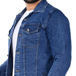 Nouvelle arrivée Vestes en jean pour hommes Personnalisé OEM Meilleures ventes Dernière conception Veste en jean tendance - Product Image 4