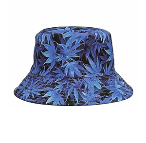 Unisex High Quality <b>Summer</b> Bucket <b>Hat</b> 100% Cotton Velour Different Color for Beach Fishing Skiing Leaf Pattern for Men <b>Women</b> - Product Image 6