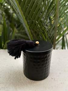 Metal Black Hammered Candle <b>Jar</b> with Lid for Home Wedding Living Room <b>Decoration</b> in Best Price - Product Image 2