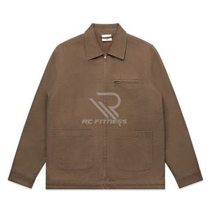 Chaqueta de mezclilla acolchada para hombre con logo personalizado, estilo urbano, vintage, con cremallera, encanto retro, transpirable, ecológica, antibacteriana, de secado rápido para invierno - Product Image 6