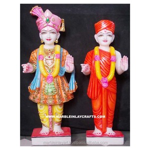 ที่สวยงามทำด้วยมือหินอ่อนสวามี Narayan รูปปั้น - Product Image 1