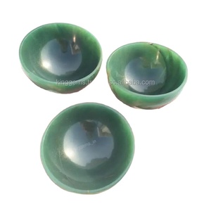 Cuenco de Jade Verde Natural Tallado a Mano, Decoración Feng Shui, Regalo Curativo y Decoración para el Hogar, Venta al por Mayor - Product Image 4