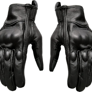 Gants de moto en cuir véritable pour sports de plein air, écran tactile, protection pour la conduite, course à moto - Product Image 3