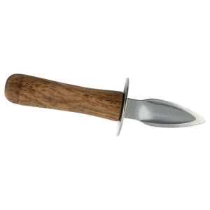 Couteaux à huîtres à manche en bois à lame tranchante fixe en acier damas \ Couteaux professionnels pour la maison et le restaurant - Product Image 3