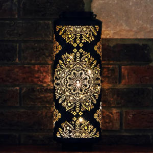 Diseño de recorte personalizado grande marroquí de metal linterna portavelas Navidad boda hogar decorativo votivo forma de tarro - Product Image 6
