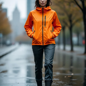 Chándal corto cortavientos de alta calidad, chaqueta recortada para lluvia para mujer, pantalones impermeables, traje cortavientos, ropa de calle, trajes cortos - Product Image 6