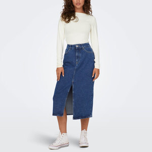 Precio razonable, diseño liso personalizado, faldas hechas de tela vaquera para mujer, Faldas vaqueras para mujer más vendidas - Product Image 6