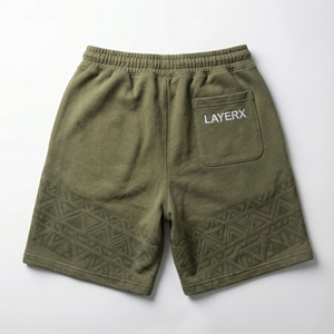 Shorts Bermuda personnalisés en polyester/nylon pour femmes, broderie hip-hop, coupe régulière, taille haute élastique, séchage rapide, pantalon de sport - Product Image 2