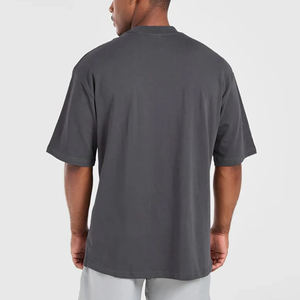 Alta calidad 100% algodón 300 GSM Heavyweight Oversize Drop Shoulder transpirable camisa personalizada pantalla impresa Logo camiseta de secado rápido - Product Image 4